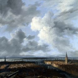 A Panoramic View of Amsterdam looking towards the IJ